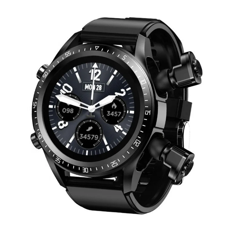 Watch Factory Supply T10 Smartwatch Android JM03 TWS 2 In1 Smart Watch with Headphones Wireless Earbuds BT Earphone