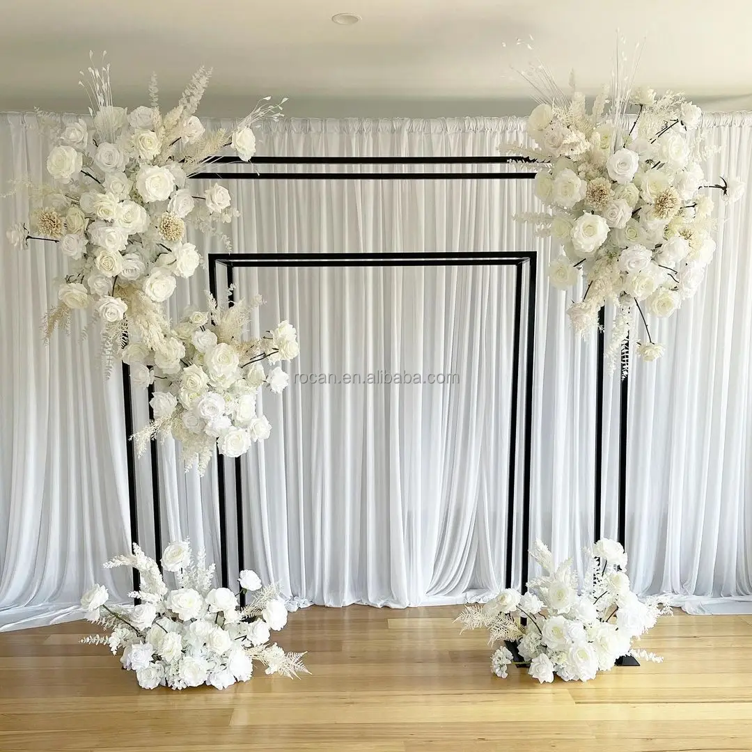 Big Gold Wedding Arch - Elegant Backdrop for Events