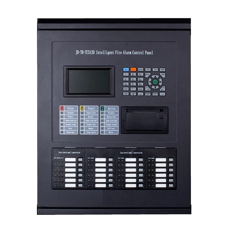 TC5120 Addressable Fire Alarm Control Panel - 2 Loop, 508 Points, LCD ...