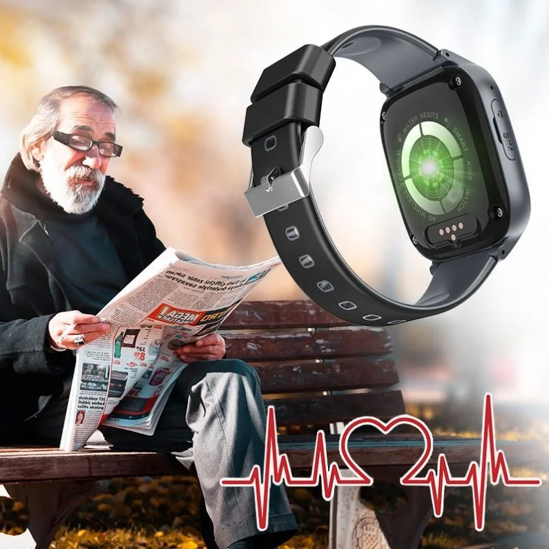 Smart Watch for Old Senior People D32 Factory Price OEM APK Available 4G Smartwatch SOS Emergency Call Fall Alarm Heart Monitor