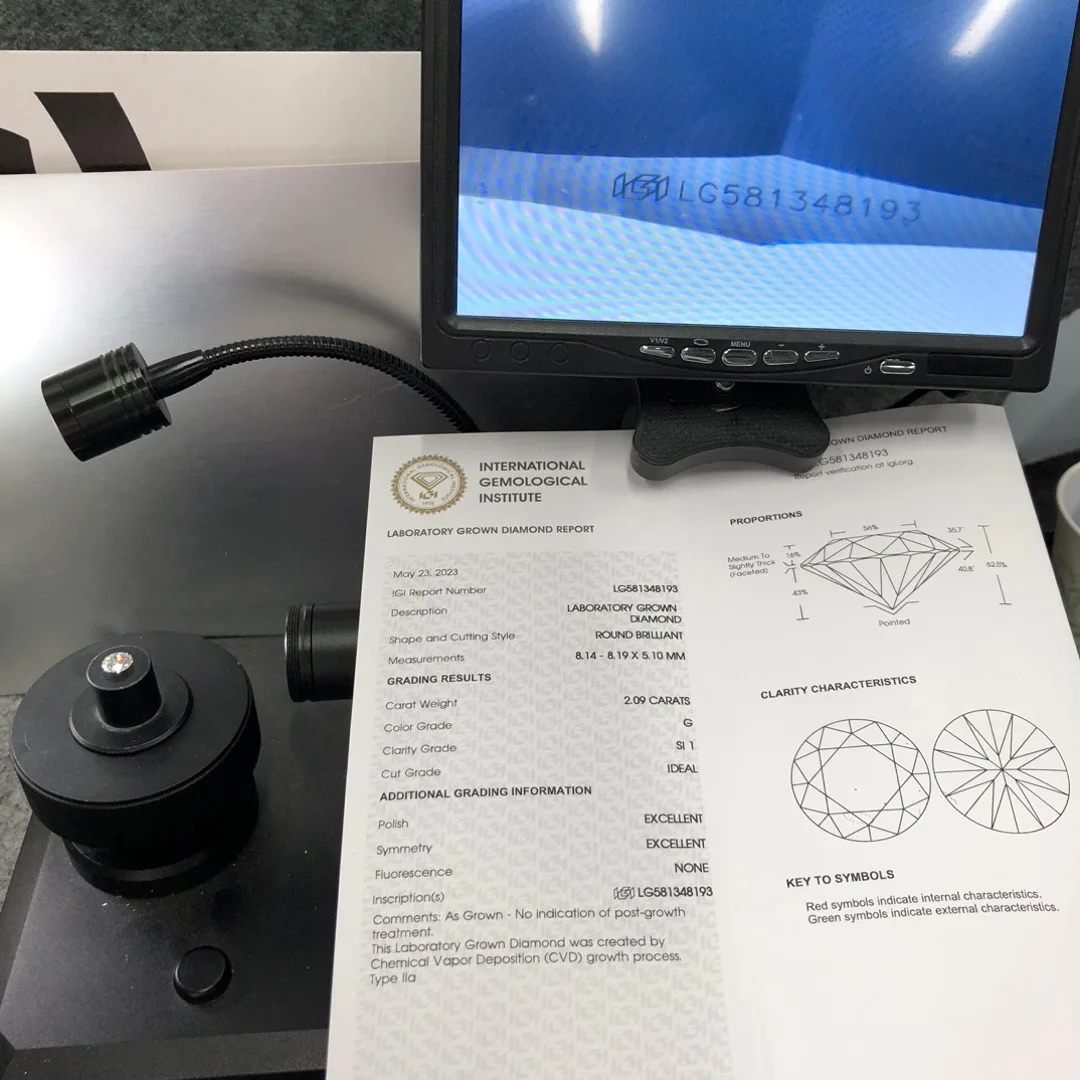 CVD HPHT IGI GIA Certified Lab Grown Diamonds for Watches