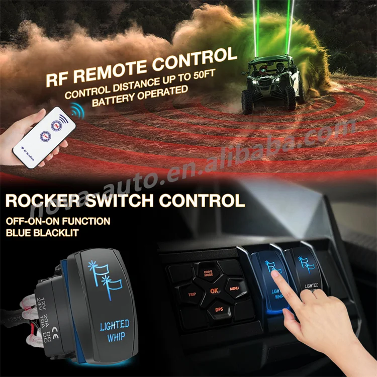 Nova Auto Remote And Rocker Switch Control Die Cast Aluminum Rgbw Color