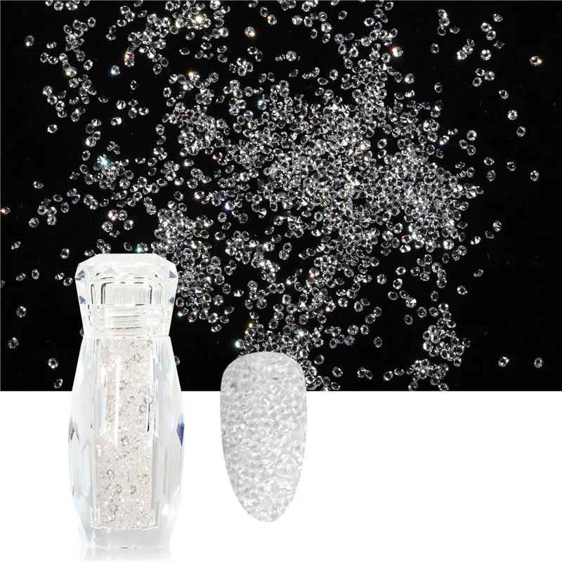 Glitter Micro Diamond Glass Crystal Rhinestones Glitter Pixie Crystal for Nails Art Decoration supplier