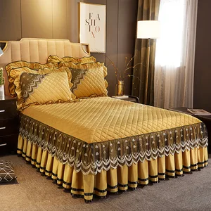 Wholesale High Quality King Size Adjustable Elastic Double Bed Skirt