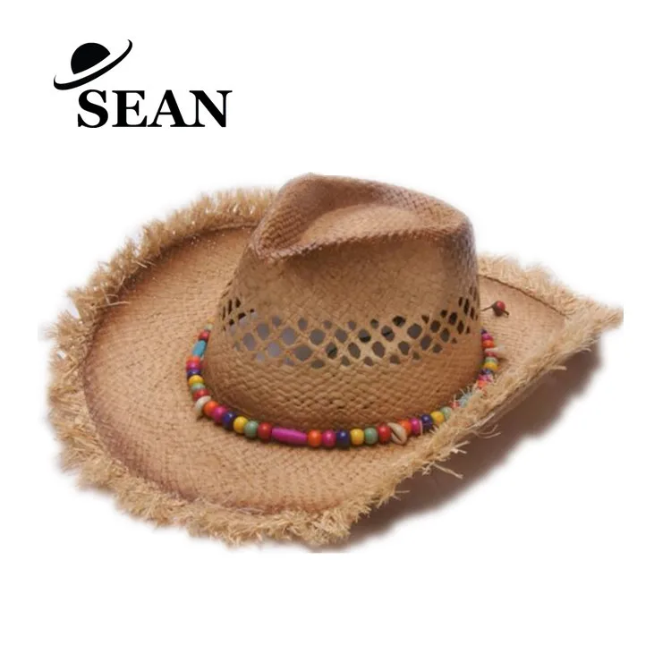 Women Summer Natural Raffia Straw Jazz Hat for Beach Occassion