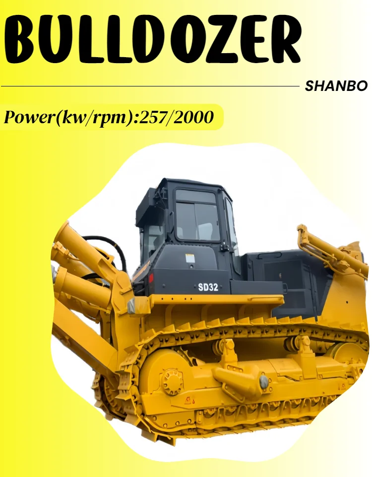 Fast Delivery 32 Ton 35 Ton 37 Ton Hydraulic Crawler Bulldozer with Front Dozer and Back Ripper supplier