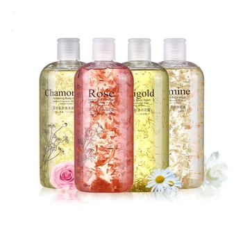 Customized logo Flower Body wash Moisturizing vaseline bath bomb body wash