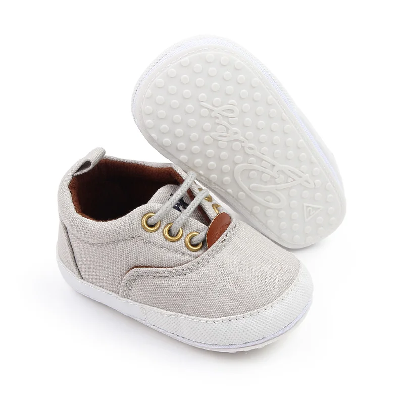 2022 Spring Autumn Solid Baby Sneakers for Boys and Girls Canvas Toddler Casual Shoes supplier