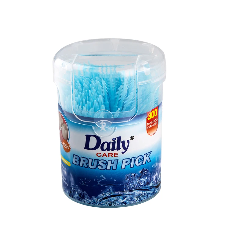 Высококачественные зеленые зубочистки из пластика с мятным вкусом.