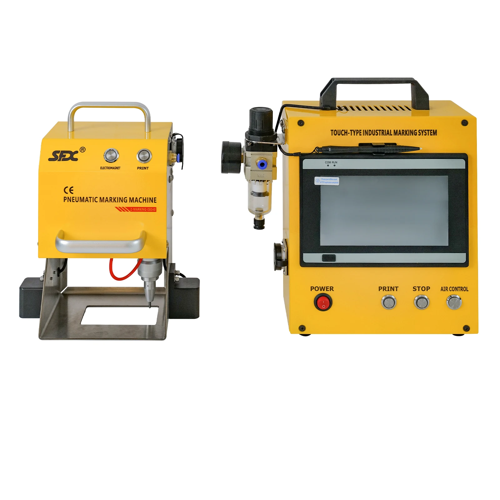 Пневматическая точечная маркировочная машина гравировальная для металла пневматическая поле 120*50 мм