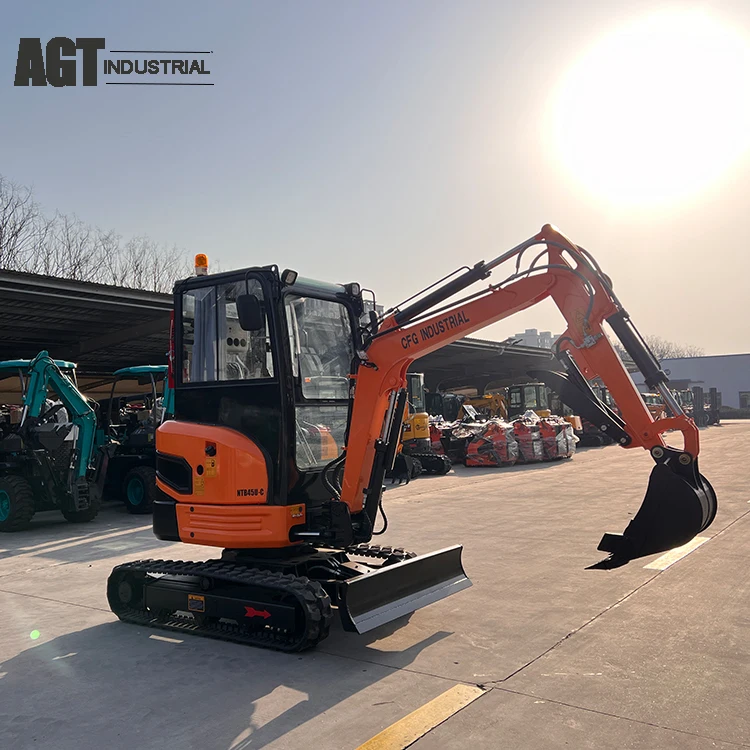 AGT MINI DIGGER EXCAVATOR WITH SWING BOOM and Hydraulic THUMB WITH YANMAR DIESEL