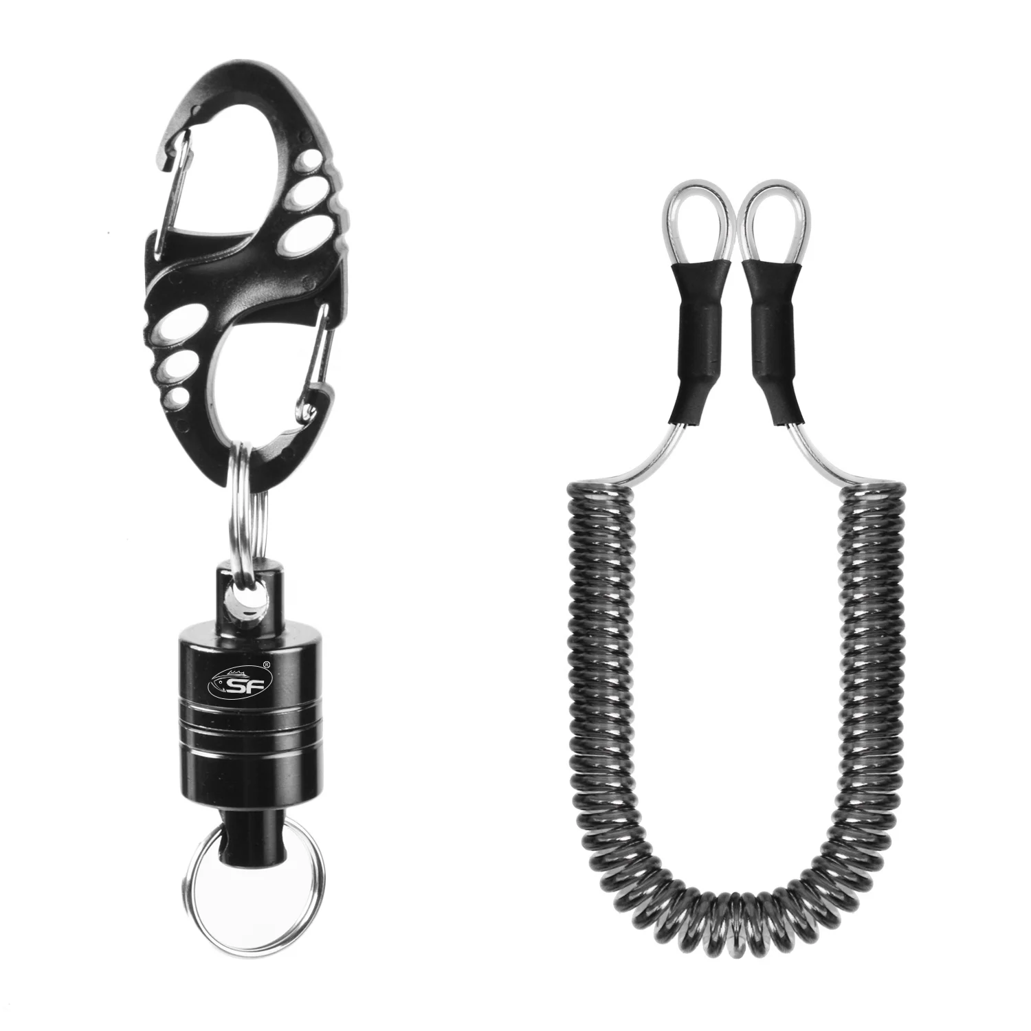 SF Strongest Magnetic Net Release Magnet Clip Holder Retractor with Coiled La... 