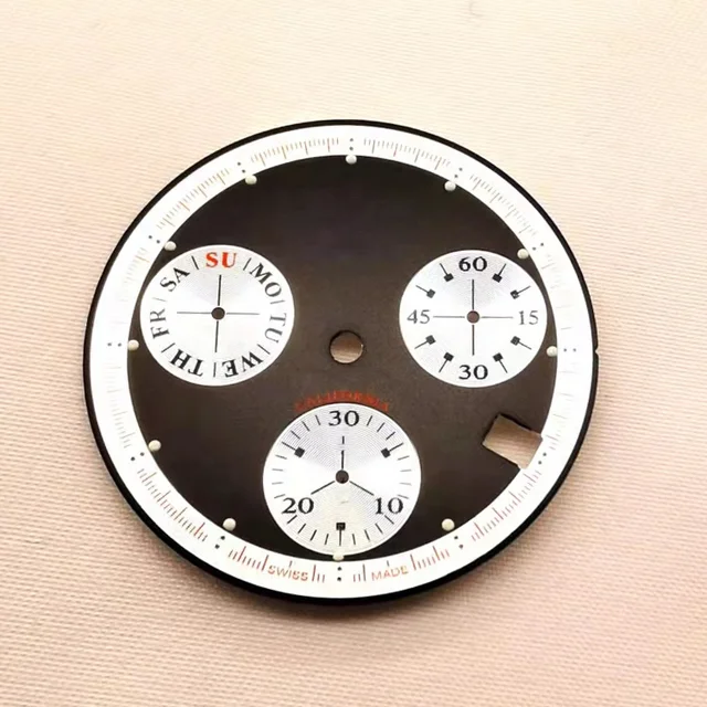 Manufacturer Mens Quartz Dial Watch Custom Three Eyes Watch Dial With