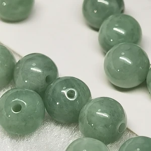 2026 Hot Selling Smooth 7mm Natural Cushion Pear Diamond Polished Jade Loose Beads for Bracelet & Jewelry Anniversary Gift