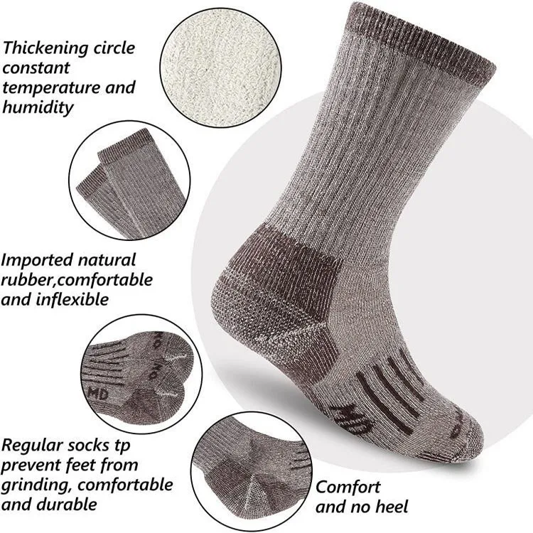Xr0017 Hiking Ski Socks Merino Wool Crew Socks Buy Hiking Socks