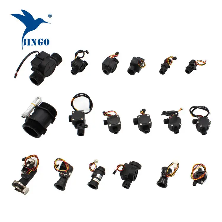 YF-S201C G1/2 Inch Water Flow Sensor Food-Grade Switch Hall Effect Flowmeter Fluid Meter Counter 1-30L/min 5-15V  Black