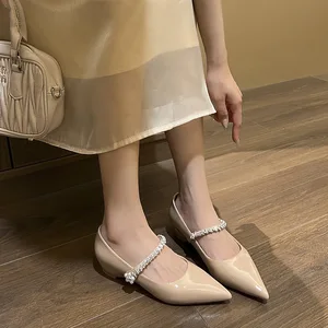 6318-18 Luxury Single-Layer Women's Pumps Elegant All-match Rhinestone Wedge Heel Pointed Shoes Height-increasing Inner Small