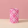 Patrón floral a cuadros rosa [recuento de hilos de 2,0 mm, 20 tirones]