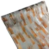 orange curtains