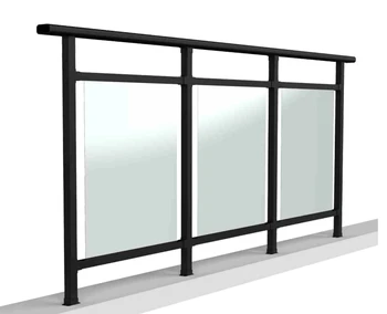 Modern Hardware Balustrade Handrail Post Steel Stair Glass Handrail Stair Railing Glass Aluminum Balustrade