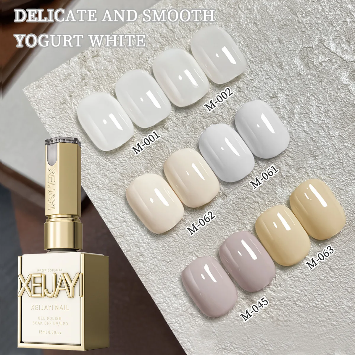 XEIJAYI Home 6-Color Certified CPNP UV Gel Nail Polish Set