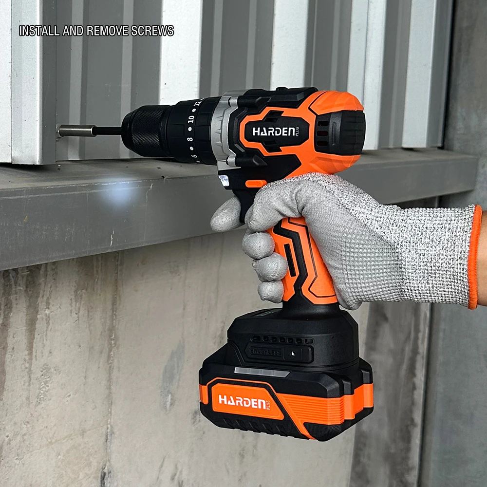 Furadeira de Impacto Sem Fio HARDEN 20V 758228 com Bateria de