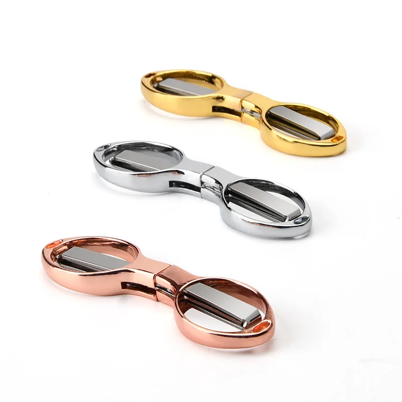 Small Folding Scissors Portable Mini Scissors Stainless Steel Stretch Travelling Cutting Tool