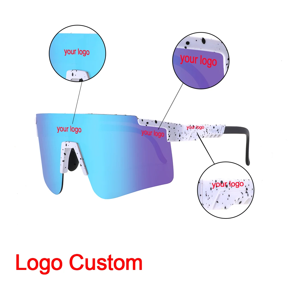 Custom Logo Sports Sunglasses for Men: Polarized and Non
