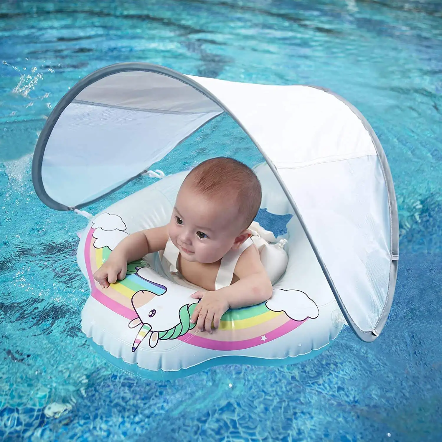 Unicorn Baby Swimming Floats Trainer For Toddlers Inflatable Baby Pool