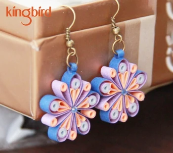 2016 high quality paper jewelry in various quilling earrings designs