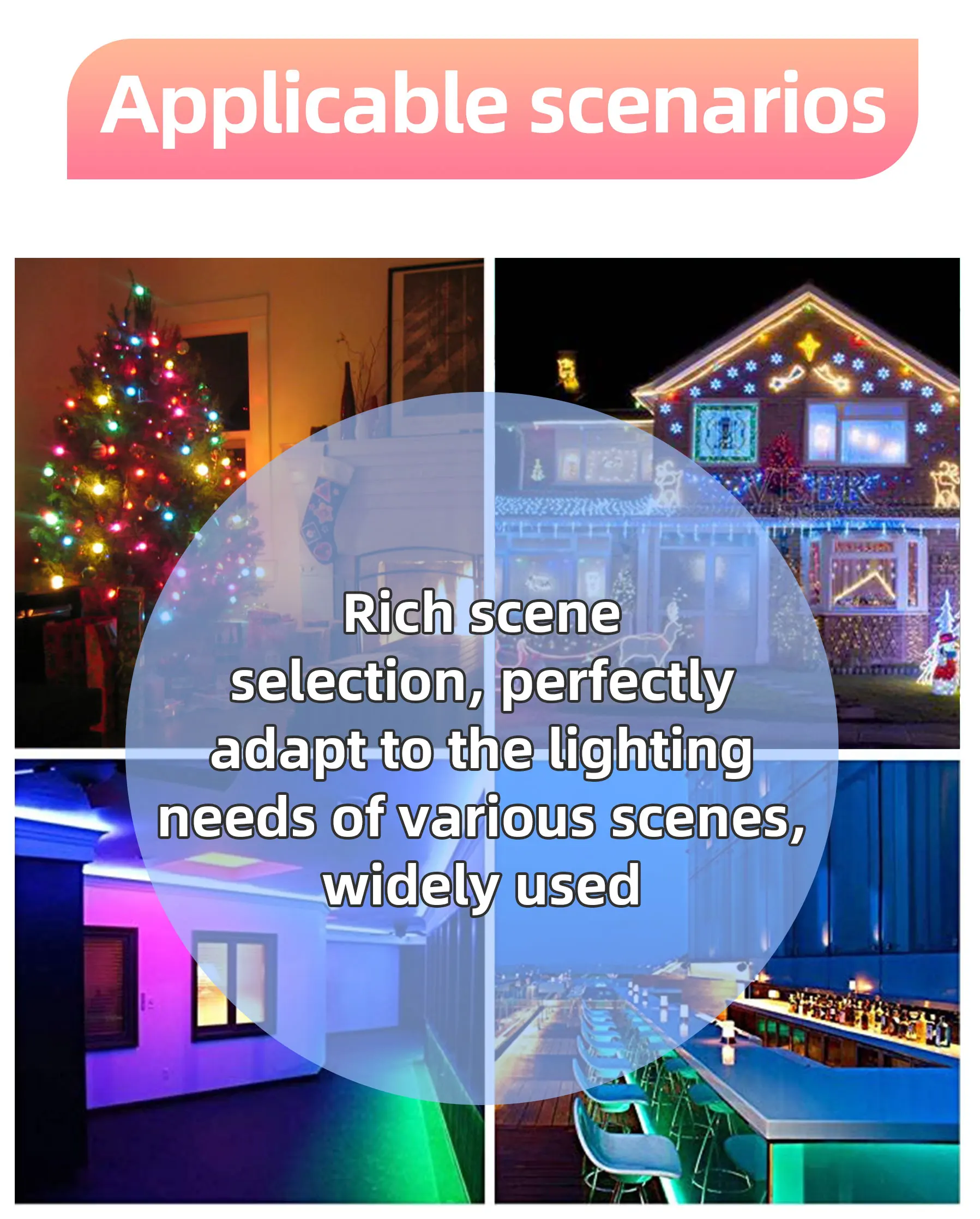 10m Usb Christmas Tree Led String Lights With Smart Ble App Remote