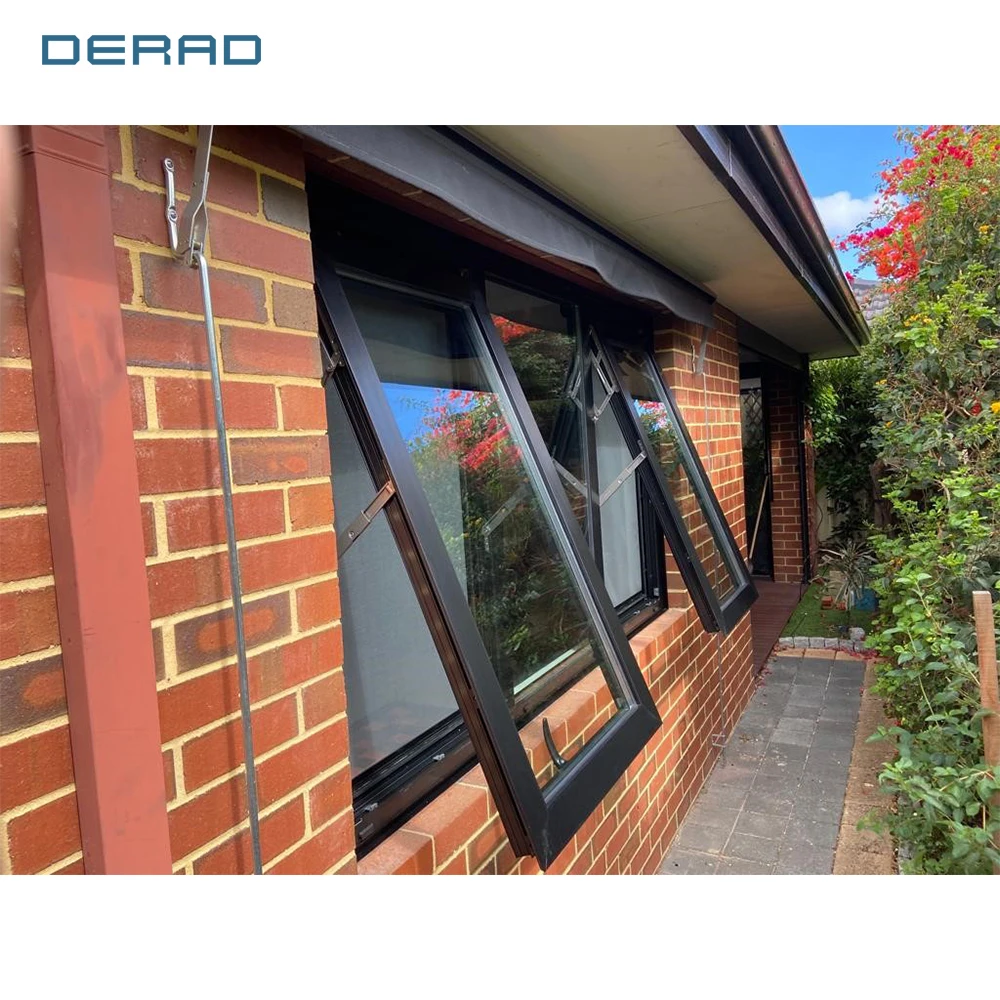 morden and simple design outward opening aluminium awning windows for kitchen and living room