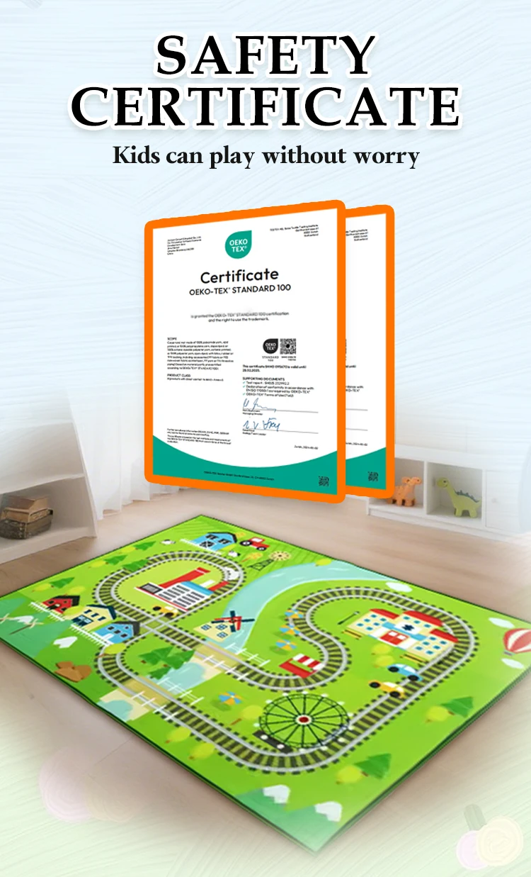 Kids Rug and Carpet Set Children's Play Mat Personalized Custom Name Design Washable NonSlip factory