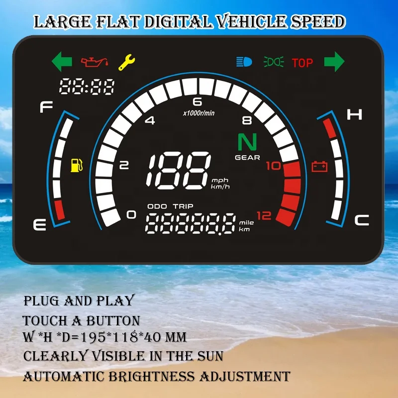 HYOSUNG GV125ccメーター デジタル/アナログ Genuine Speedometer Instrument Cluster Hyosung Aquila GV125