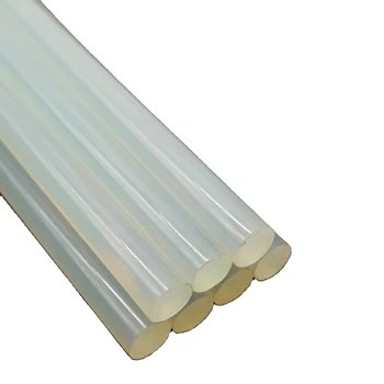 DIY-Ready Hot Glue Sticks Transparent Yellow Perfect for Personalized Crafting Applications