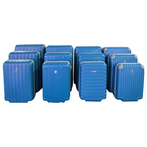 WHOLESALE 12PCS LIGHT WEIGHT SUITCASE ABS HARD SHELL SEMI FINISHED LUGGAGE SET