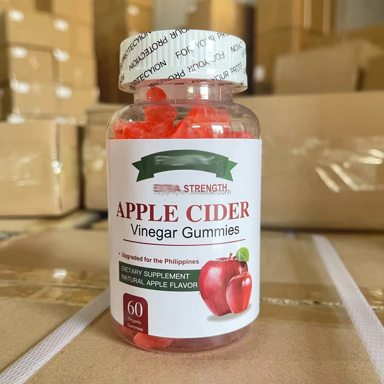 60pcs Apple Cider Vinegar Gummies Private Label Slimming Apple Cider Vinegar Gummy Vitamins Healthcare Supplement
