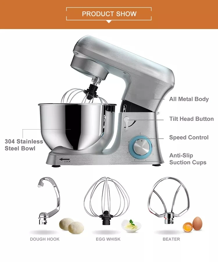 366043 1000w 6 Speed Tilt Head Die Cast 5.5l Best Food Mixer