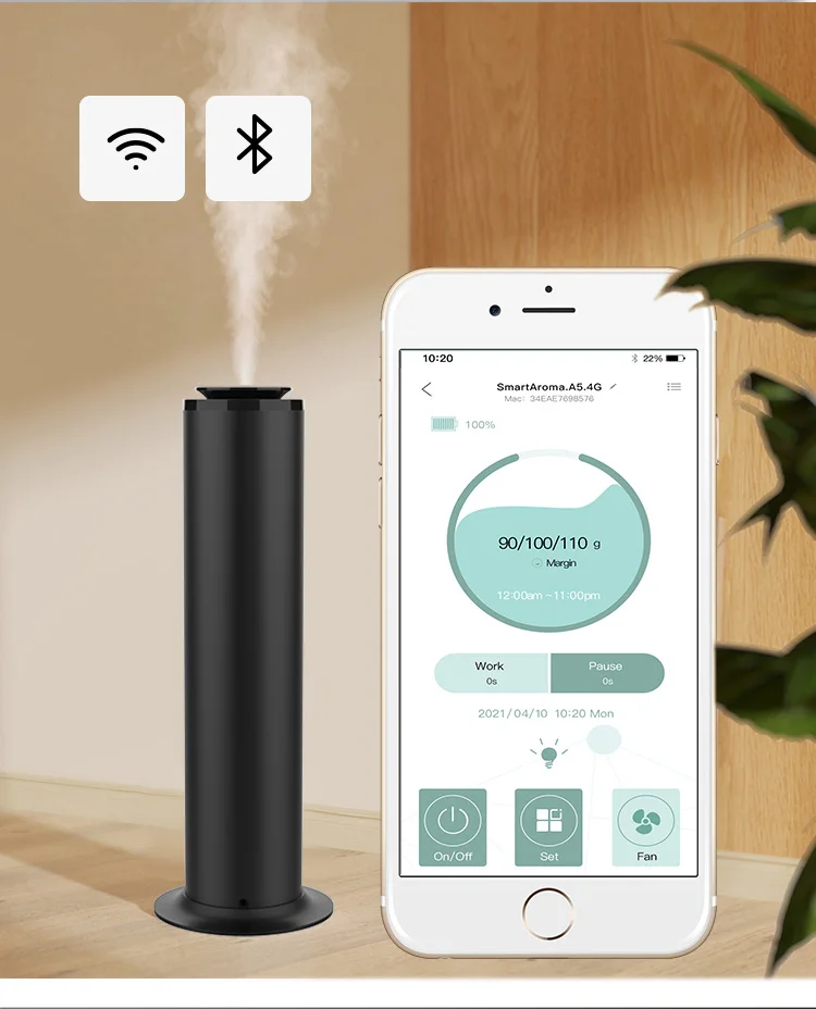 500ml Tower Design Hot Lobby Aroma Diffuser Scent Machine With Group