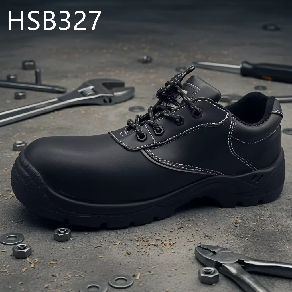 HY, Mine Shaft refleksdesign S3-standard sikkerhedssko – bygningsområde – syrefast – PU/PU-injektionssål – arbejdssko – model HSB327