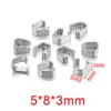Square Small Size - Silver Color [Single 0.44g]