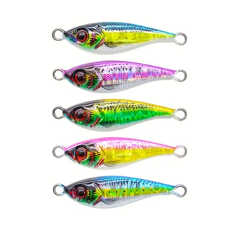 30g 60g 3D Printing Luminous Fishing Lead Jig Lure Slow Casting Glow Belly UV Light Effect Bottom Bait – Metal Jig – view 3