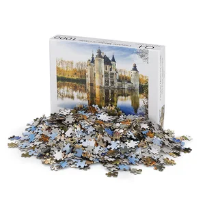 Custom Children's Cartoon Paper Jigsaw Puzzle Case 1000pcs for Kids