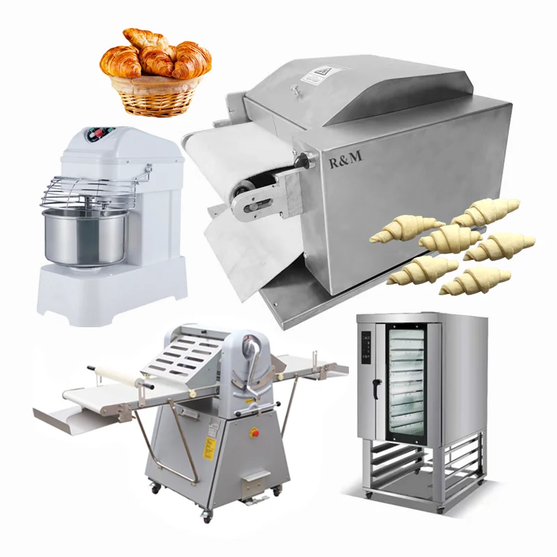 Mini Crossant Croissant Making Machine A De Bread Dough Rolling Roller Equipment Maker Fully