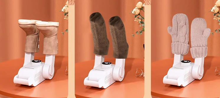 Smart Boot Dryer Electric Shoe Dryer Foldable Telescopic Foot Dryer Eliminate  Bad Odor and sanitize Shoes Socks Warmer