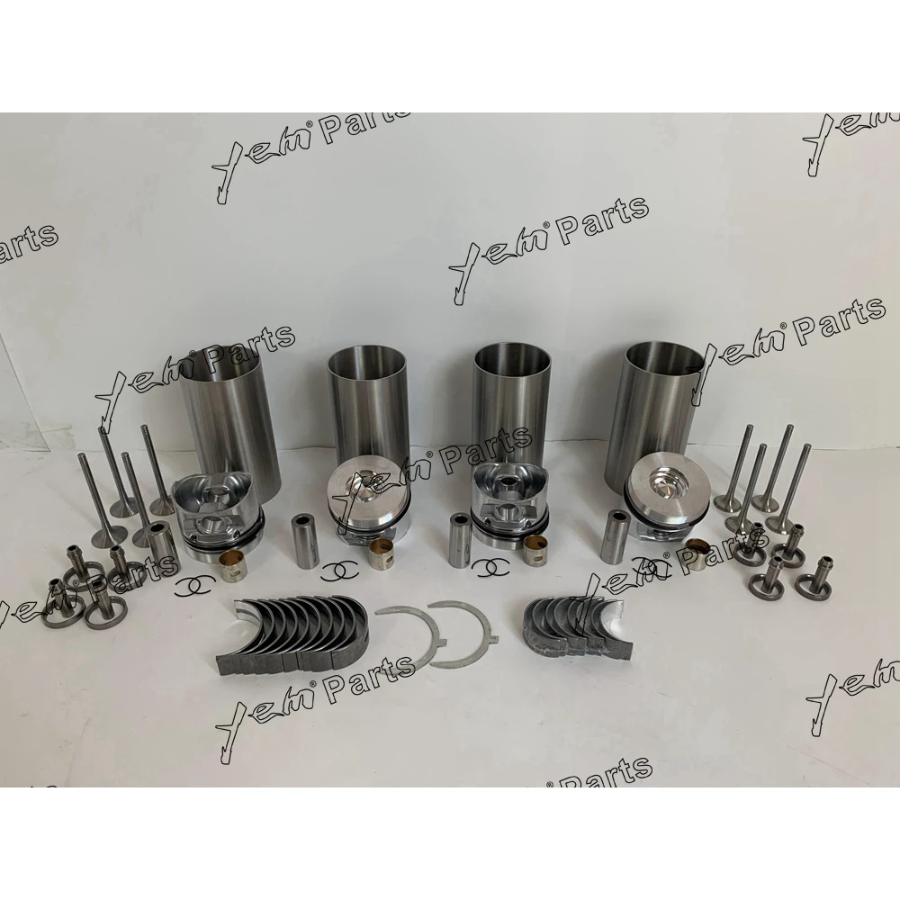 D3D Engine Rebuild Kit With Cylinder Liner Piston Rings Set Engine Bearings Valves for Volvo