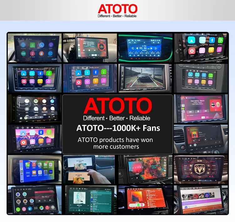 Atoto S8 Ultra Android Car Radio 2 Din Universal Car Audio Gps Navi Player 10.1 Inch Floating
