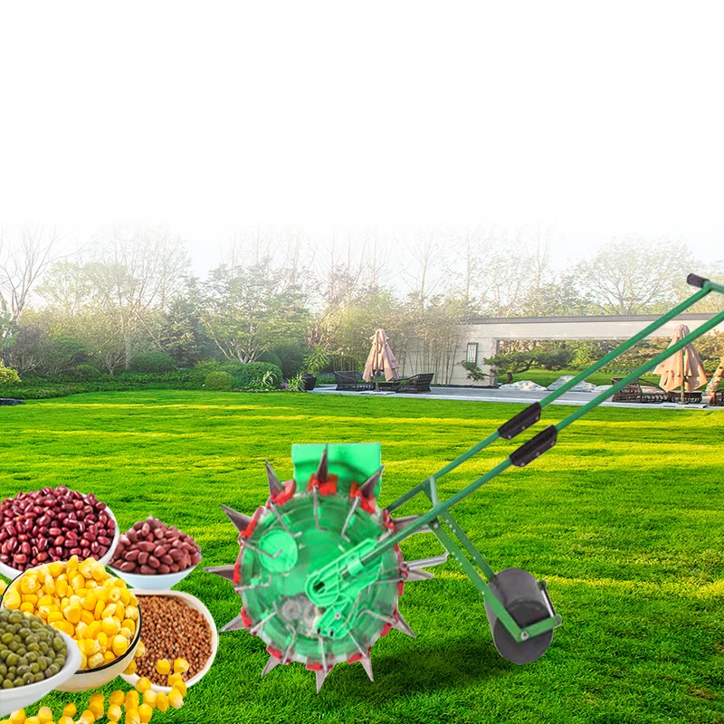 Agriculture Equipment Tools Seeders & Transplanters Hand Manual Push Corn Seeder Planter Machines Are Used on Farms and Gardens