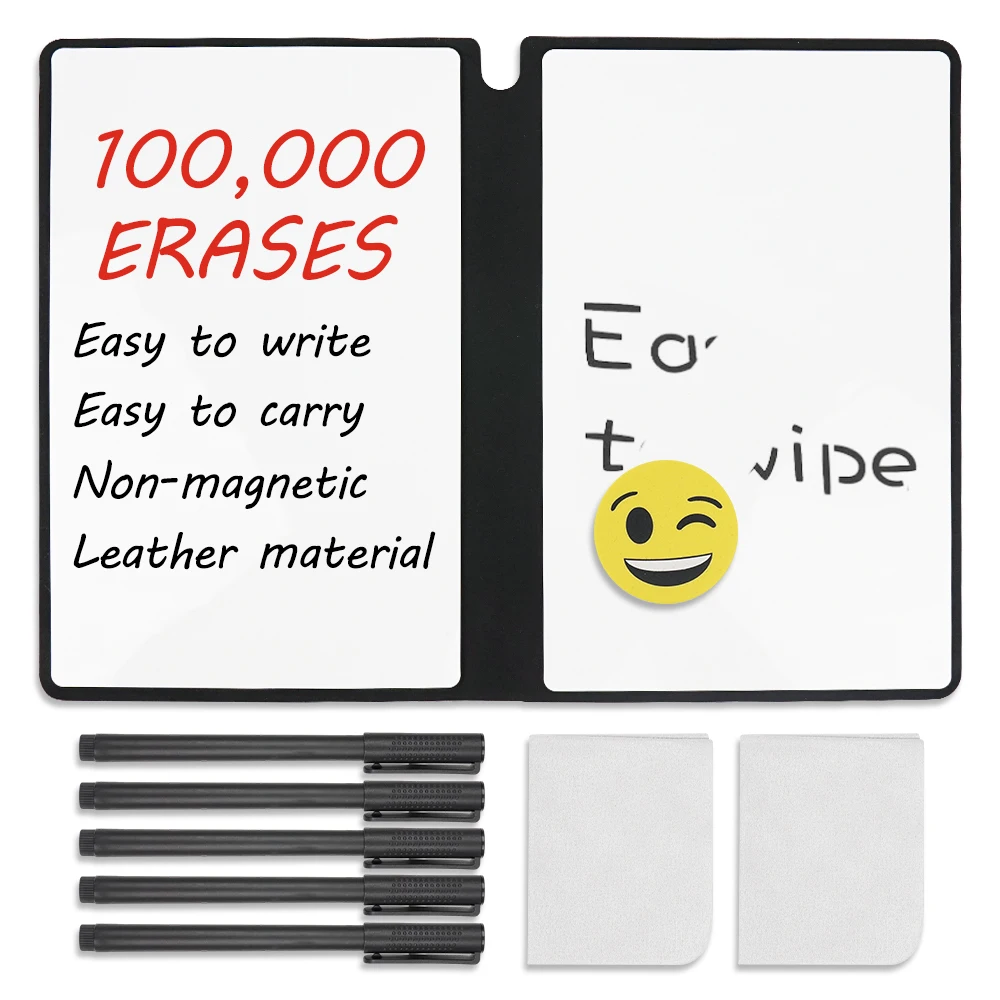 Notebook Dry Erase Office Monthly Program Manuscript Text Drawing Exercises A5 Reusable Whiteboard