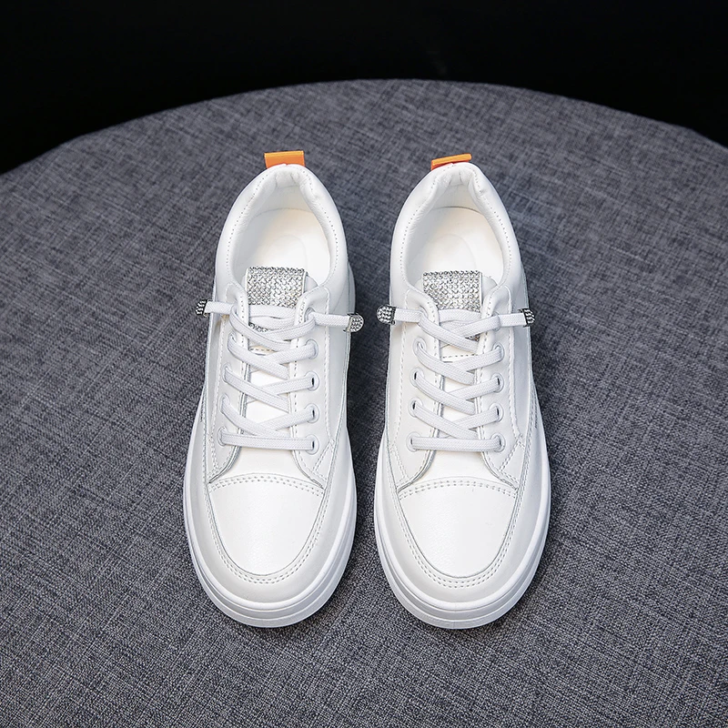 Elevator Shoes For Woman Height Increasing Walking Style White Shoes ...